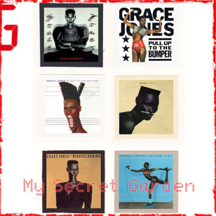 Grace Jones - Night Clubbing ,Slave To The Rhythm Cloth Patch or Magnet Set 